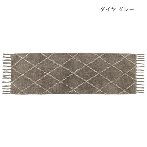 マット ロング ベルベリッシュ ダイヤ グレー 12023875286