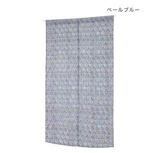 のれん アマービレブロックプリント ペールブルー 11724870319