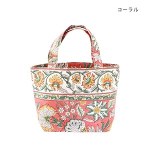 キャンバスバッグ クーシーブロックプリント S コーラル 11723750288