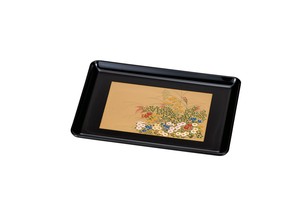 37-1611 　名刺盆　友禅秋草