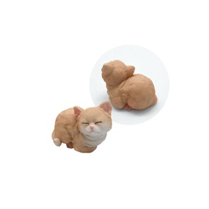 フレンドリーマスコット　お昼寝キャットBR　/オブジェ　飾り　ガーデン　庭