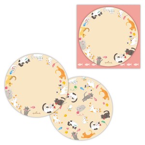 ミニメッセージカードセット ねこ【1柄4枚／両面デザイン／ミニマルコレクション】