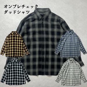 Button Shirt Check Casual