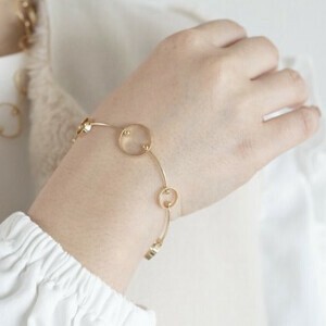 Plain Silver Chain Lightweight Bangle