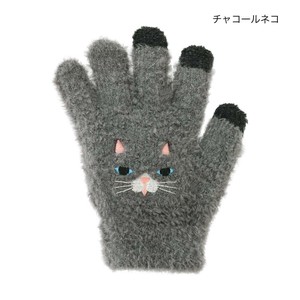 スマホ手袋キッズ チャコールネコ 17318631063