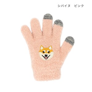 スマホ手袋キッズ シバイヌ ピンク 17323631183