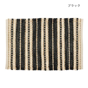 マット コットンチンディ&ジュート ブラック 14223875297