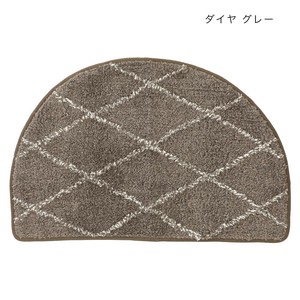 マット セミサークル ベルベリッシュ ダイヤ グレー 12023875289