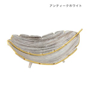 パームリーフトレイ ワイド アンティークホワイト 10223810335