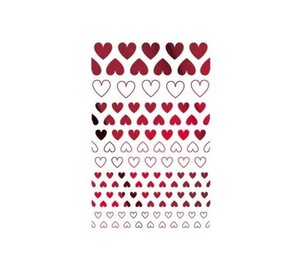 TSUMEKIRA(ツメキラ) ネイルシール　es Heart 4 メタリックレッド　ジェルネイル専用 ES-HEA-104
