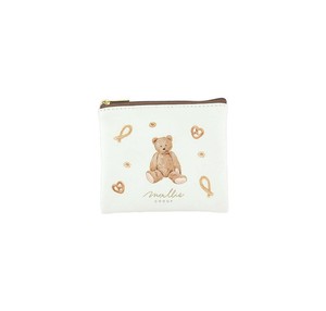フラワーリング FLOWERING ポーチ テディベア(水彩) GPO0275-IV(アイボリー)