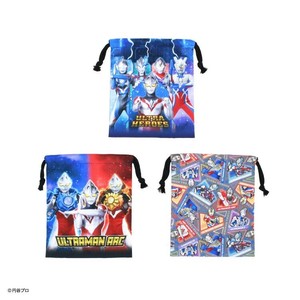 巾着S3枚セット ウルトラヒーローズ 129687