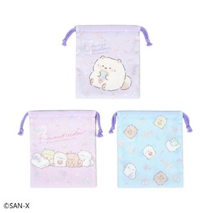 巾着S3枚セット ふんわりねころん 129748