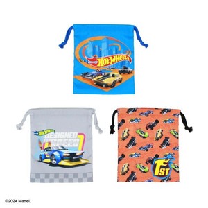 巾着S3枚セット ホットウィール 129755