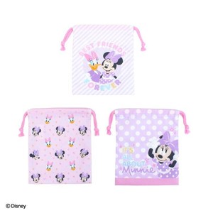 巾着S3枚セット ディズニー ミニー 129786