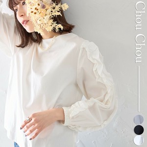 再入荷 お袖フリル長袖かぶりブラウス  2024人気  chouchou東京