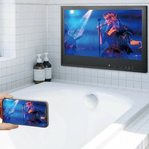 24V型浴室テレビ	 ※こちらは別途設置工事が必要商品です グランピング コテージ ホテル 施設