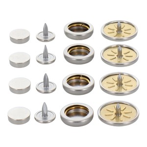 ホック一撃用ホック玉18mm　4入り　シルバー　H18PSSLK　606927