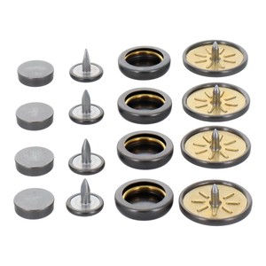ホック一撃用ホック玉18mm　4入り　黒ニッケル　H18PHBKK　606928
