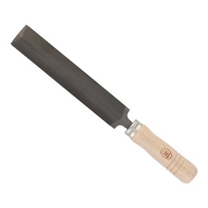 H&H　木柄両刃ヤスリ　柄付き　150mm　RES-4　342554
