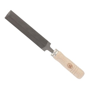 H&H　木柄両刃ヤスリ　柄付き　125mm　RES-3　342553