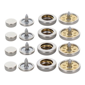 ホック一撃用ホック玉13mm　4入り　シルバー　H13PSSLK　606935