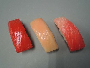 日本職人が作る  食品サンプル寿司マグネット　まぐろ三昧　IP-149