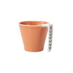 西海陶器 カルム ユニマグ 橙 フラワー