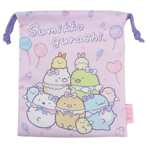 【巾着袋】すみっコぐらし きんちゃくポーチ 天使なえびてんアイドル