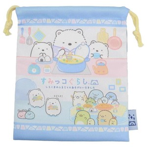【巾着袋】すみっコぐらし きんちゃくポーチ しろくまのふるさと