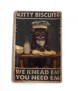 メタルポストカード KITTY BISCUITS IN059525