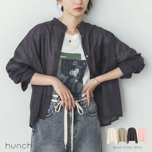 Button Shirt/Blouse Band-Collar Shirt Spring/Summer [2025 NEW] Made in India