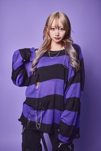 Sweater/Knitwear "Harajuku Style" Distressed Border Pattern