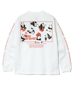 【2025】go slow caravan USA/C スクエアLOGOバックプリント ロングスリーブ TEE