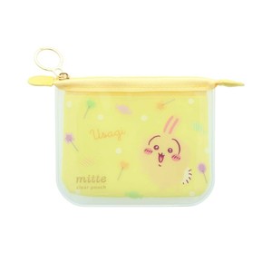 【ポーチ】ちいかわ クリアポーチミニ フラット mitte うさぎ