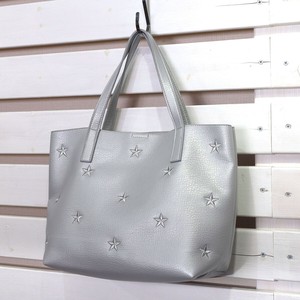 定番 人気商品【COOCO】星柄刺繍フェイクレザー トートバッグ  A4 対応