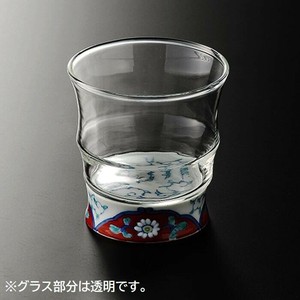 有田浪漫 ロックグラス 赤濃唐草 INT-103-6-4