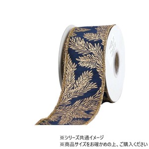 WR HOLLY GLITTER PRINTED BLUE 6.3cm　9600008