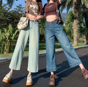 Denim Cropped Pant Ladies fashion