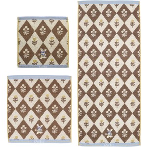 【Karelcapek】カレルチャペック紅茶店 ホワイトラビットチェック ミニ/ウォッシュ/フェイスタオル