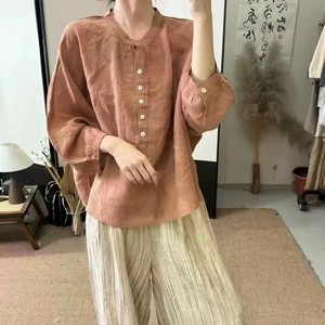 衬衫 女士 长袖 圆领