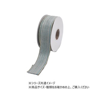 ワイヤーリボン　GILTTER DORI TRIM DUPION RIBBON AQ 3.8cm　9600090AQ