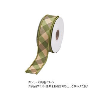 ワイヤーリボン　ARGYLE PRAD RIBBON GGL 3.8cm　9600076