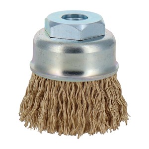 建工快速　カップブラシ　鋼線メッキ　50mm　KCB-50K　436108