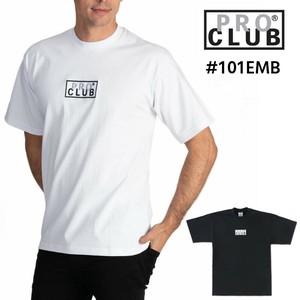 PROCLUB #101EMB 半袖Tシャツ ボックスロゴ ヘビーウェイト プロクラブ