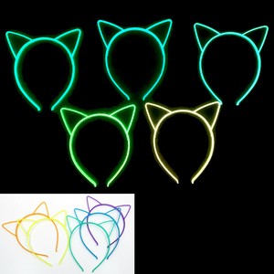 【おもちゃ・景品】『蓄光猫耳カチューシャ』＜5色＞
