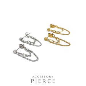 Pierced Earrings Gold Post Stainless Steel Stainless Steel