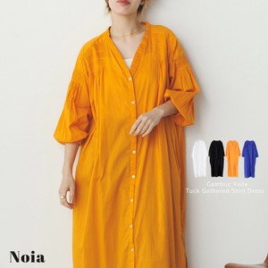 Casual Dress Cambric Voile Tuck Gathered Shirt Spring/Summer [2025 NEW] Made in India