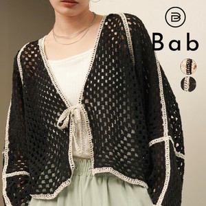 2025年新商品 罩衫 Design 补货 开衫 钩编 短款