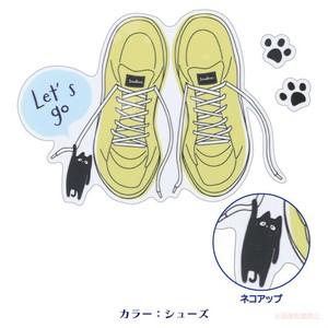 猫と…アイロンステッカー（大）（シューズ）